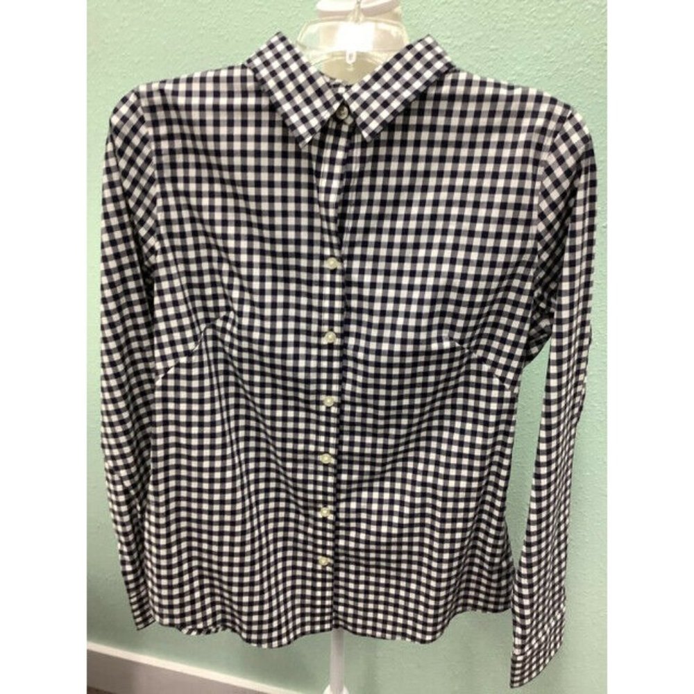 Banana Republic Blue Non-Iron Fitted Shirt Size M